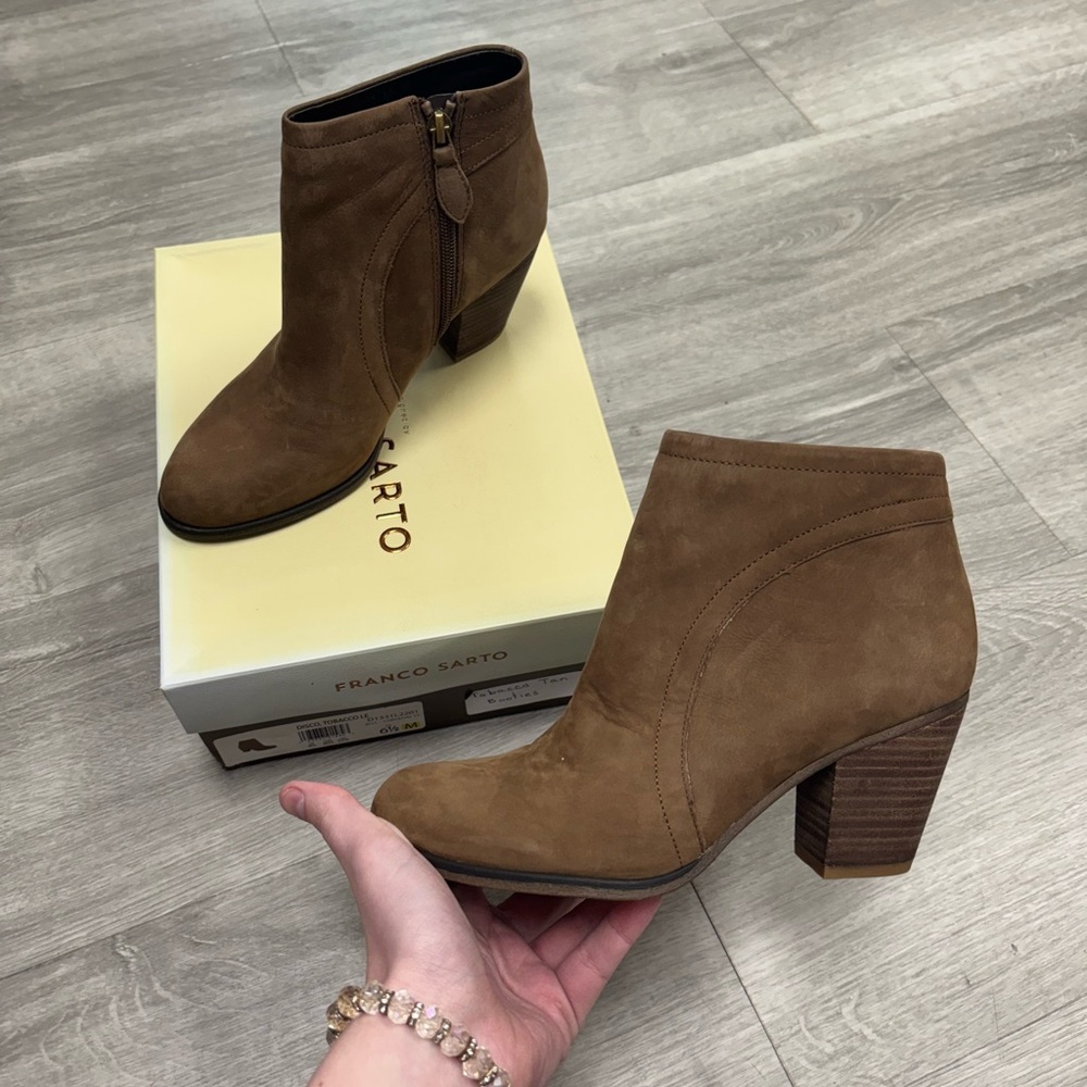 Franco Sarto Women's Brown Ankle Boots Size 6.5